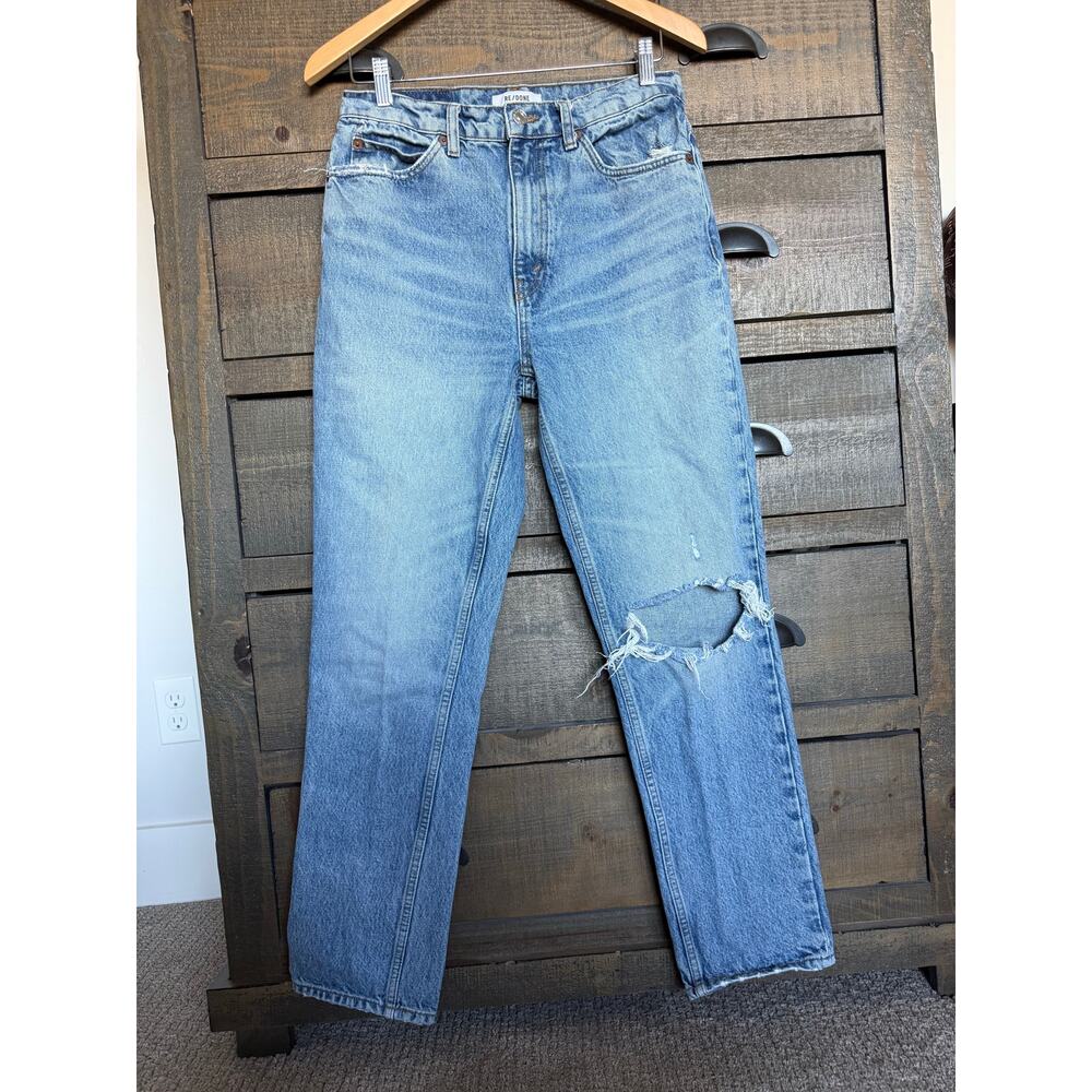 RE/DONE Originals 70s Straight Jean in Worn Medium RAF 28